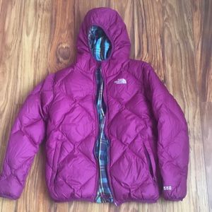 North Face kids reversible puffer